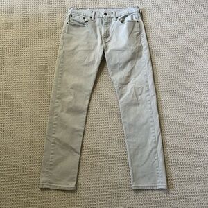 Mens Levi’s 502 Khaki Jeans Pants 31 x 32